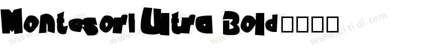 Montesori Ultra Bold字体转换